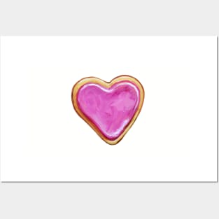 Valentine's Day Heart Sugar Cookie Pattern by Robert Phelps Posters and Art